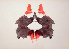 Una de las láminas a interpretar del test de Rorschach